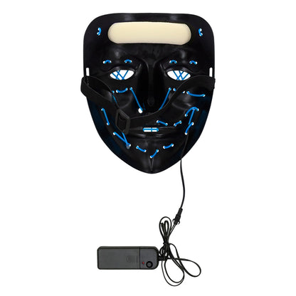 Masque LED Lumineux Halloween Visage Citrouille 3 Modes