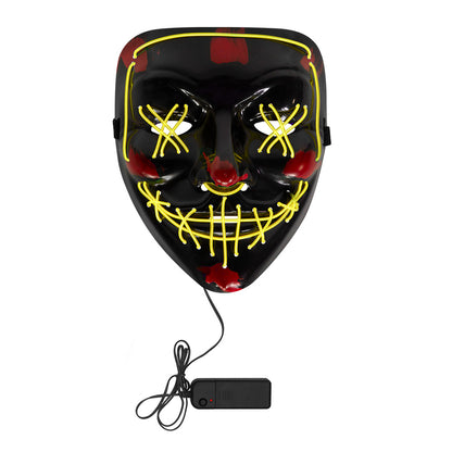Masque LED Lumineux Halloween Visage Citrouille 3 Modes