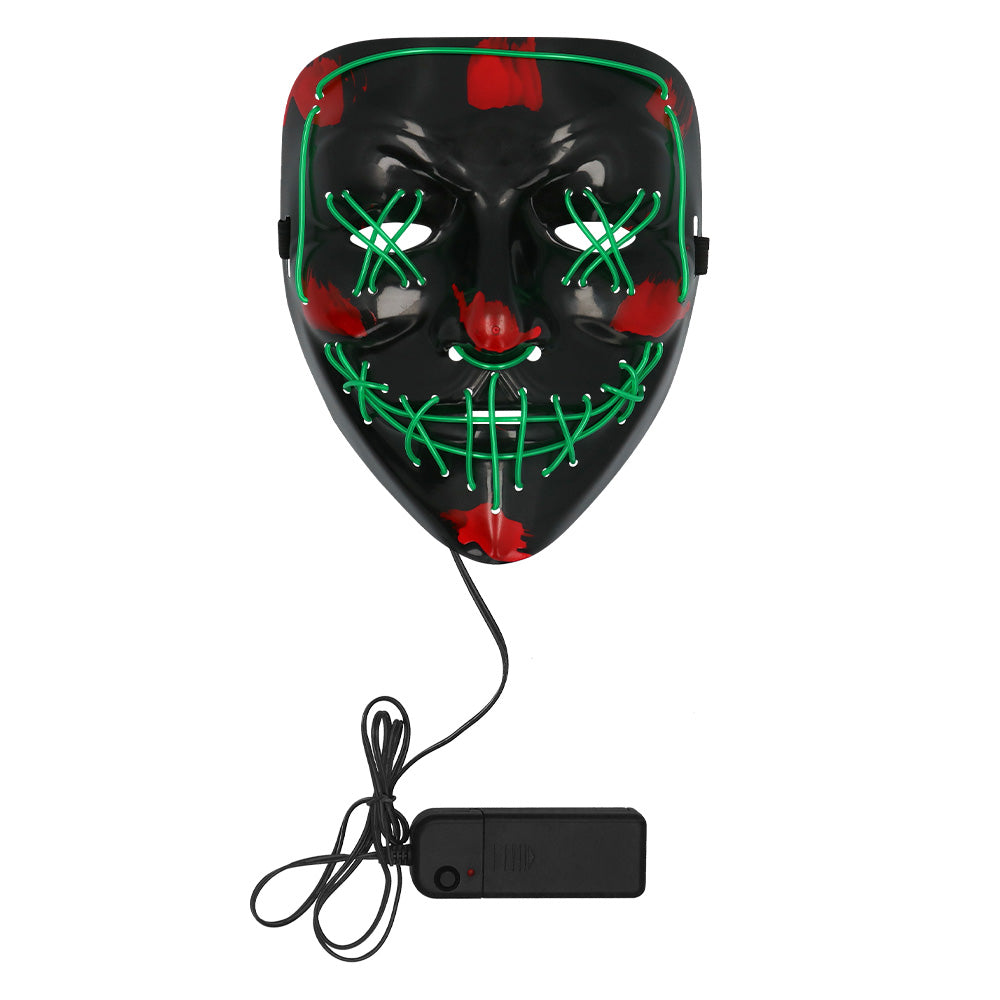 Masque LED Lumineux Halloween Visage Citrouille 3 Modes