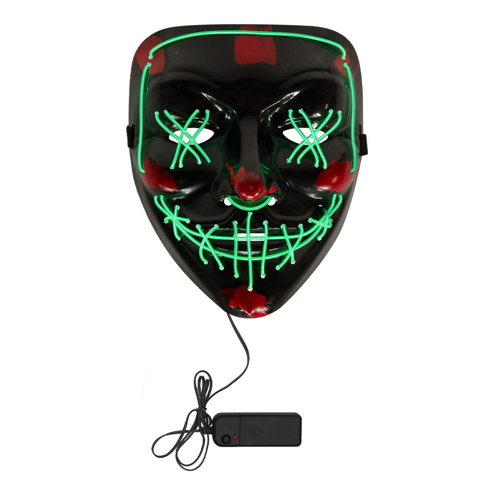 Masque LED Lumineux Halloween Visage Citrouille 3 Modes