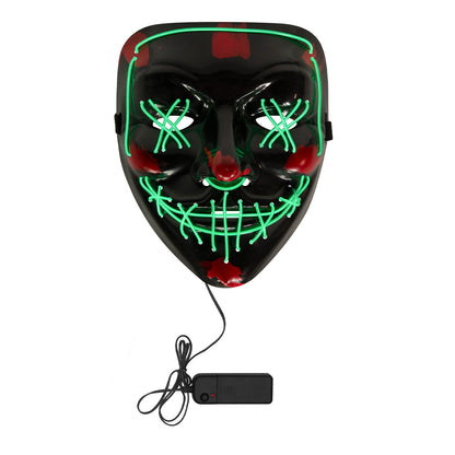 Masque LED Lumineux Halloween Visage Citrouille 3 Modes