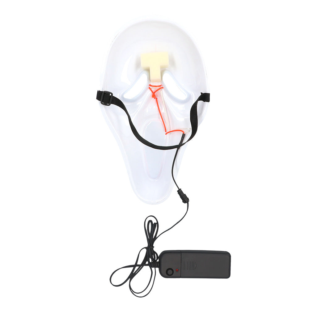 Masque Fantôme LED Luminescent 3 Modes - Halloween Scream
