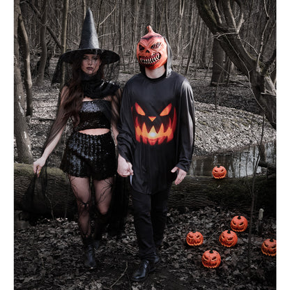 Citrouille Halloween LED Lumineuse - Jack-O'-Lantern Effrayant