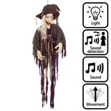Sorcière Pendue Lumineuse & Sonore - Décoration Halloween