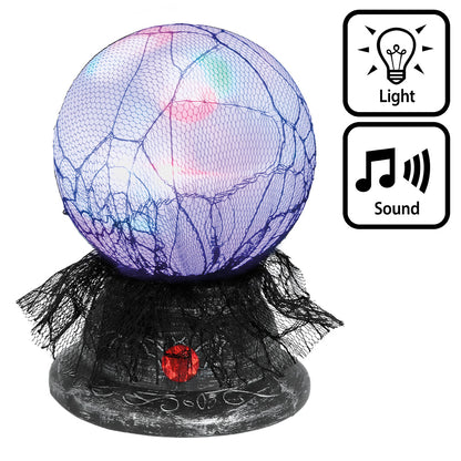 Lampe Méduse Lumineuse Filet Noir - Son et Lumière