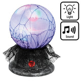 Lampe Méduse Lumineuse Filet Noir - Son et Lumière