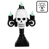 Crâne Lumineux avec Bougies LED - Décoration Halloween Gothique