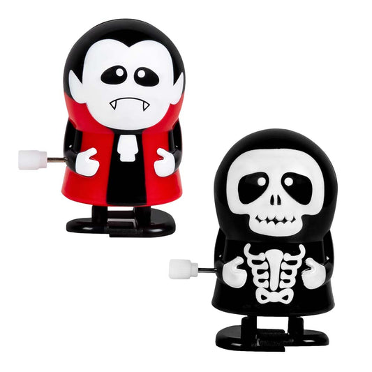 Figurines Halloween Vampire et Squelette - Set Automate Décoration