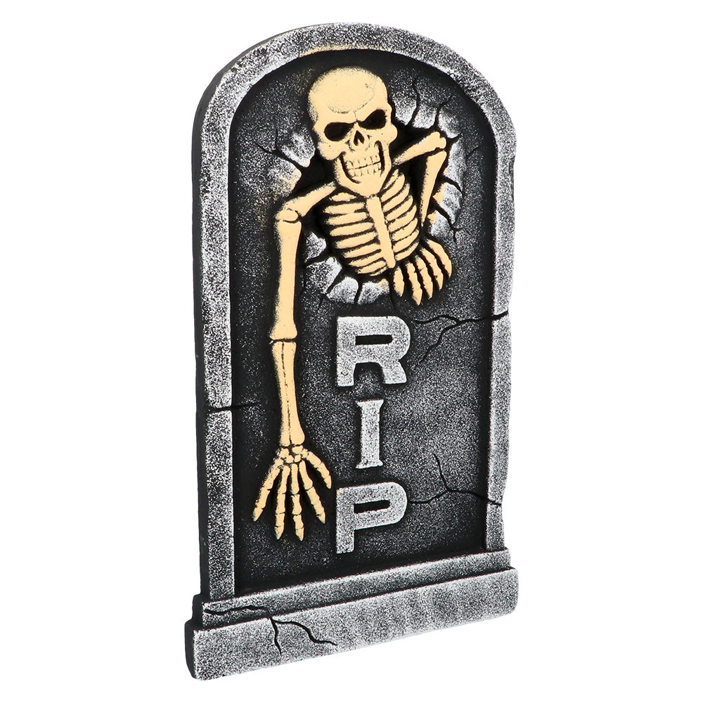 Décoration Tombale Squelette RIP - Accessoire Halloween Géant