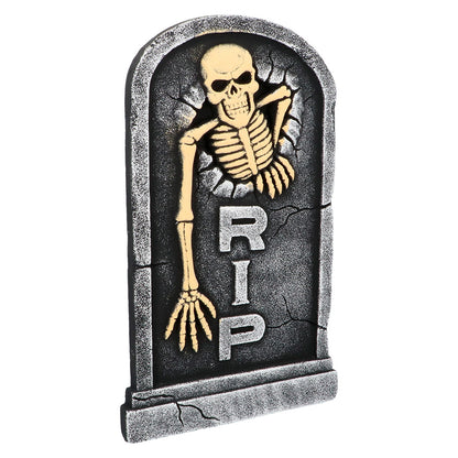 Décoration Tombale Squelette RIP - Accessoire Halloween Géant