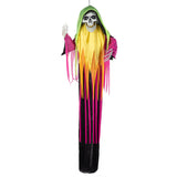 Décoration Squelette Suspendue Flamboyante Halloween 150cm