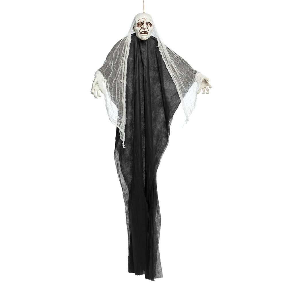 Fantôme Suspendu Lumineux et Sonore - Décoration Halloween