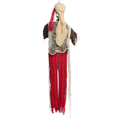 Squelette Pirate Phosphorescent - Décoration Halloween Suspendue