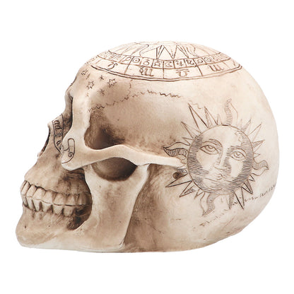 Crâne Astrologique Décoratif - Tête de Mort Zodiaque