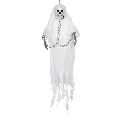 Squelette Pendu Halloween - Décoration Suspendue Chaînes
