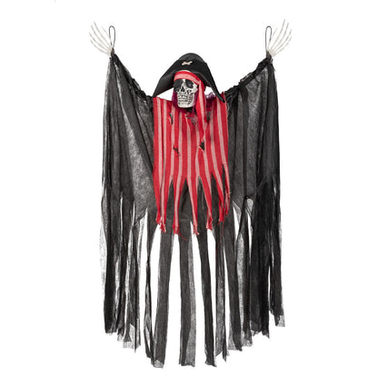 Pirate Squelette Ailes Noires Lumineux & Sonore Halloween