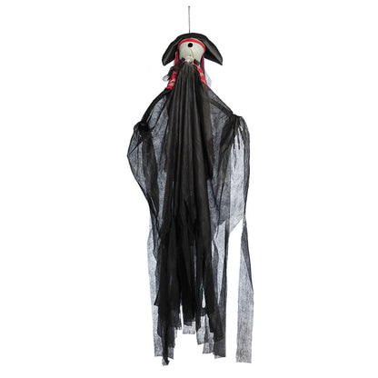 Pirate Squelette Ailes Noires Lumineux & Sonore Halloween
