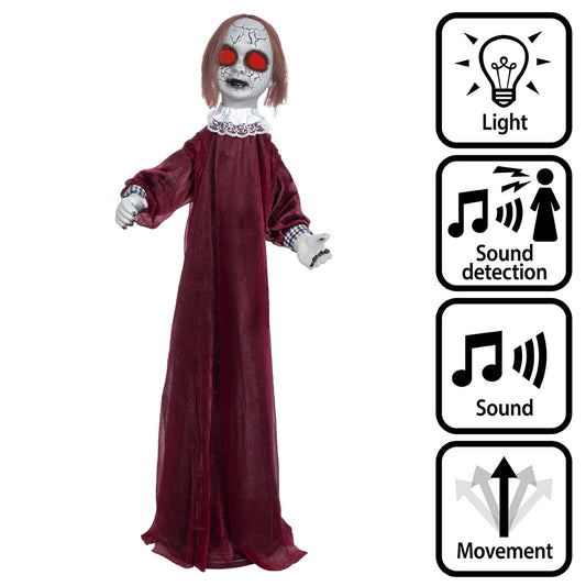 Poupée Fantôme Animée Lumière et Son - Déguisement Halloween