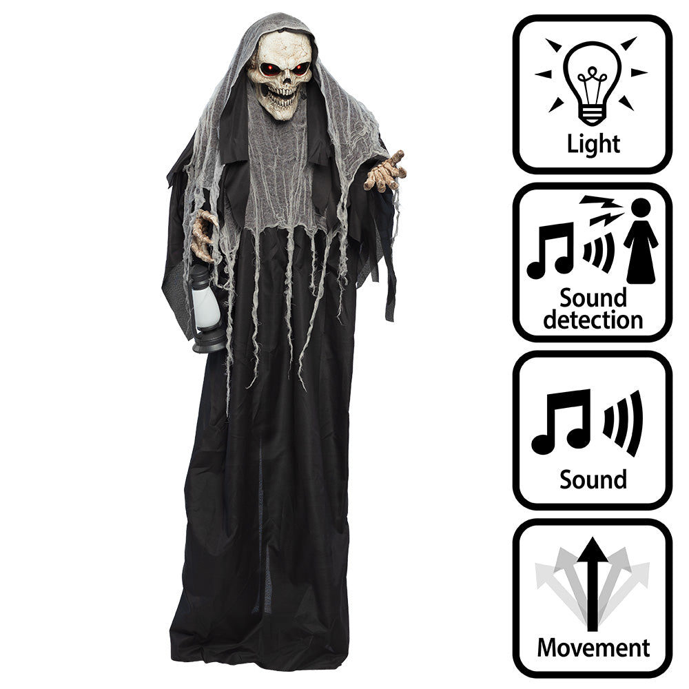 Shining Reaper 180cm - Déguisement Faucheuse Animée avec LED