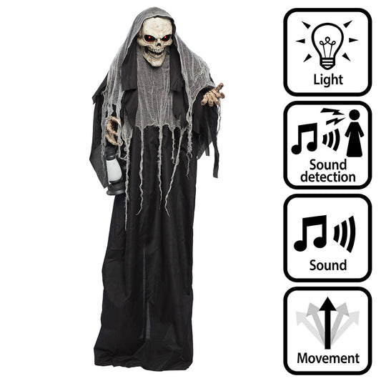 Shining Reaper 180cm - Déguisement Faucheuse Animée avec LED