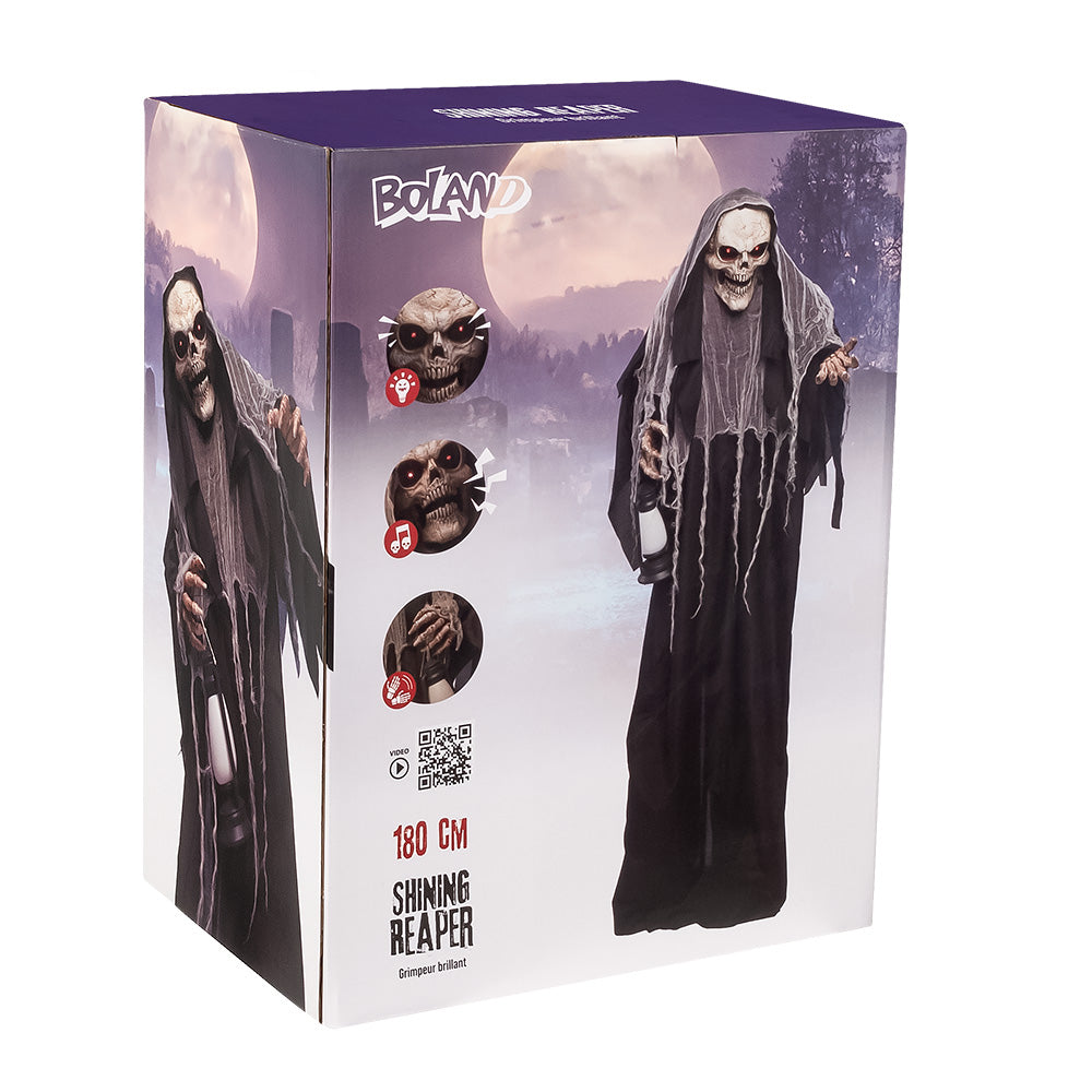 Shining Reaper 180cm - Déguisement Faucheuse Animée avec LED