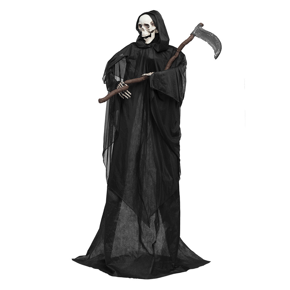 Faucheuse Géante 183cm - Squelette Lumineux & Sonore Halloween