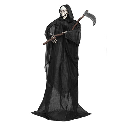 Faucheuse Géante 183cm - Squelette Lumineux & Sonore Halloween