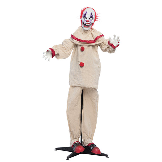 Clown Terrifiant Animé Lumineux et Sonore - Décoration Halloween