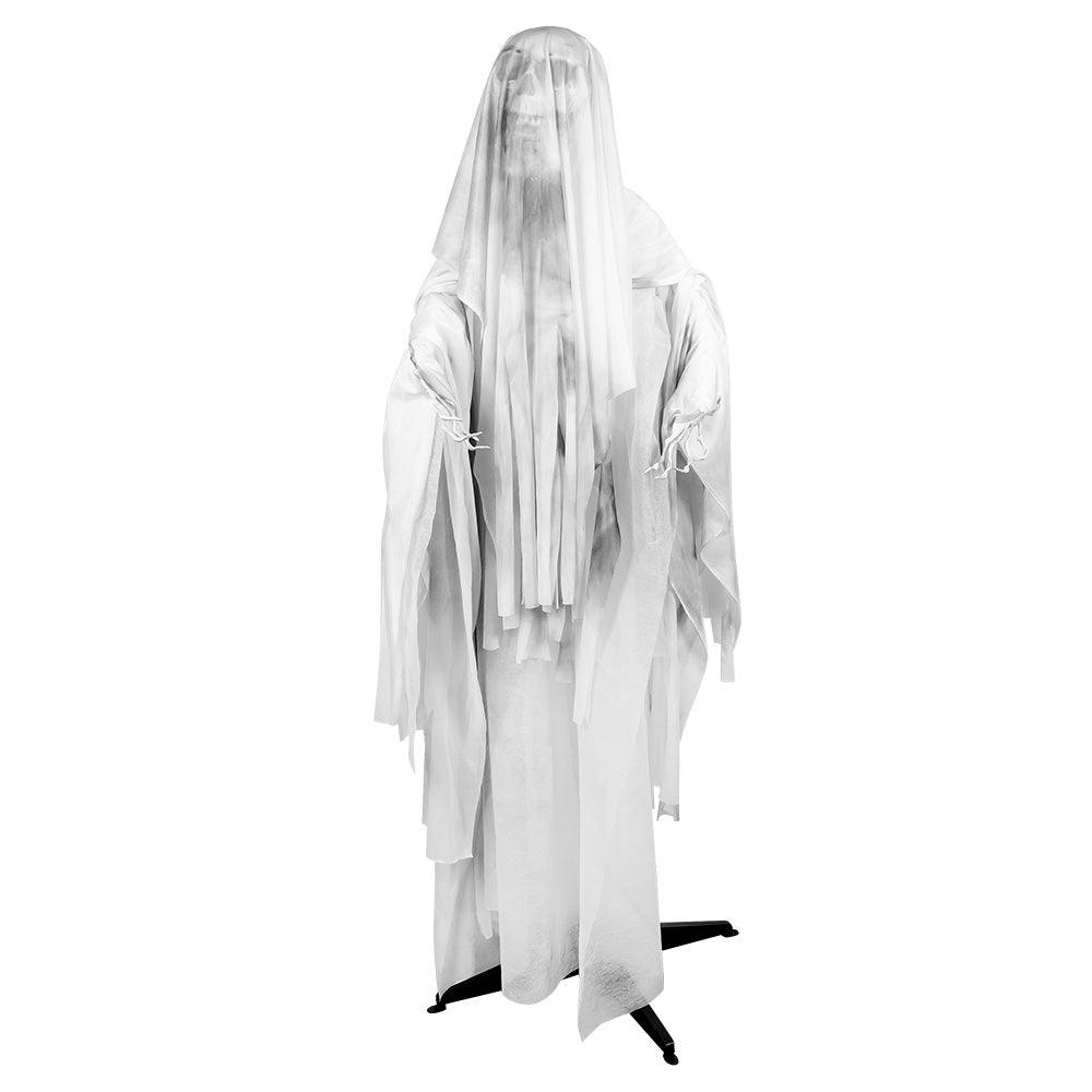 Fantôme Blanc Lumineux Interactif - Lumière et Sons