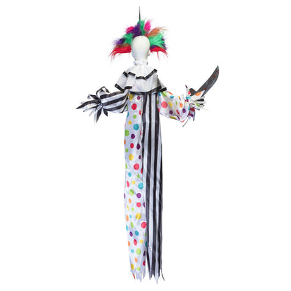 Clown Affamé 120cm - Décoration Halloween Animée avec Lumière et Son