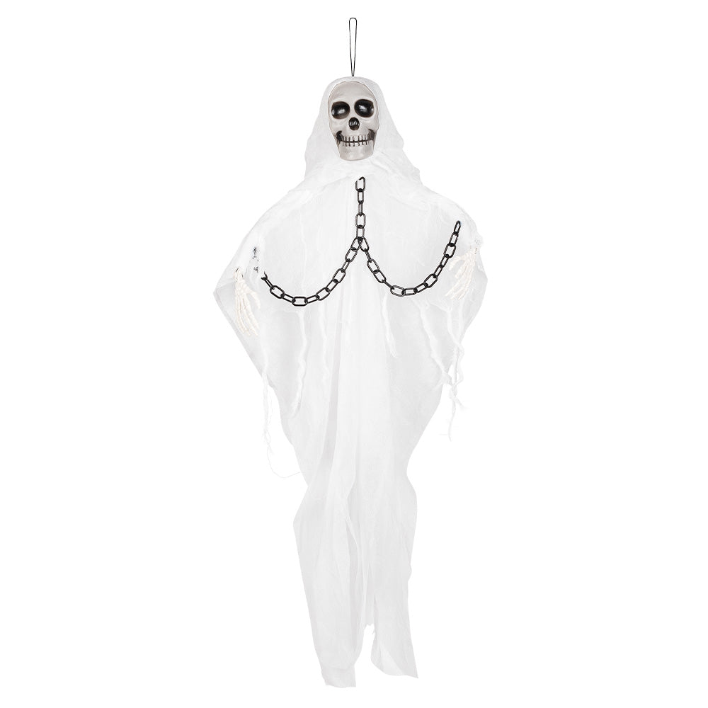 Fantôme Blanc Chaînes Halloween - Décoration Suspendue Effrayante