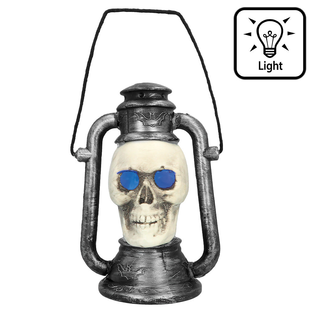 Lanterne Crâne Lumineux Halloween - Décoration Gothique LED