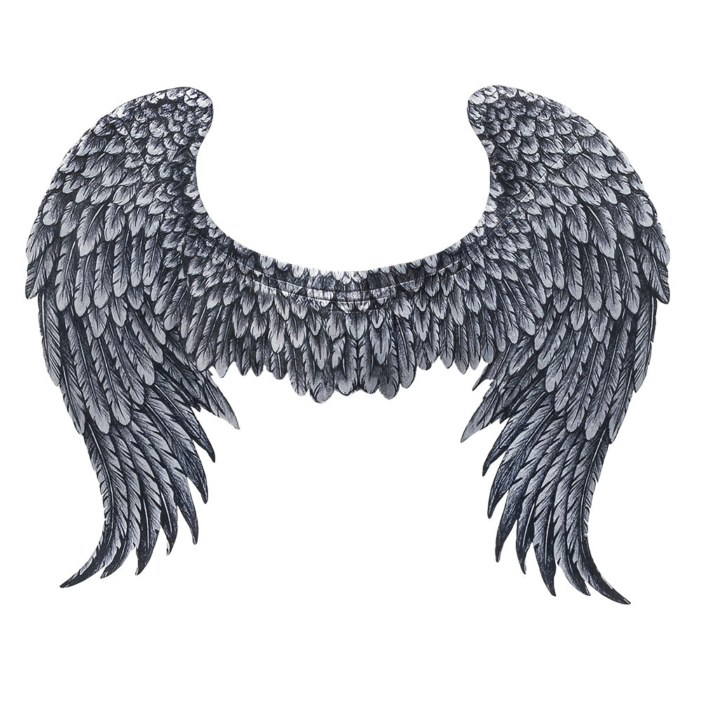 Ailes d'Ange Gris Detaillées - Déguisement Céleste