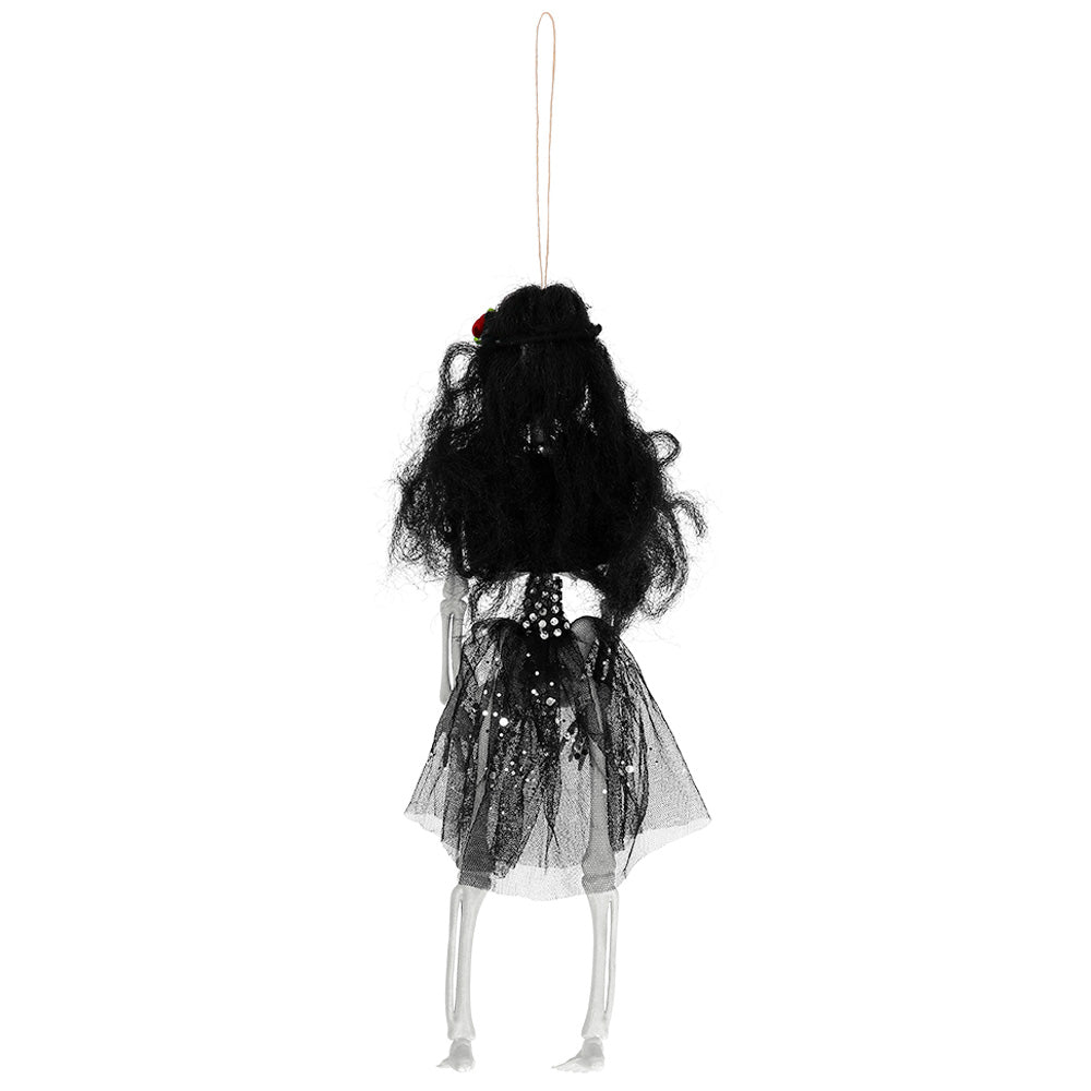 Décoration Squelette Noir - Figurine Suspendue Gothique