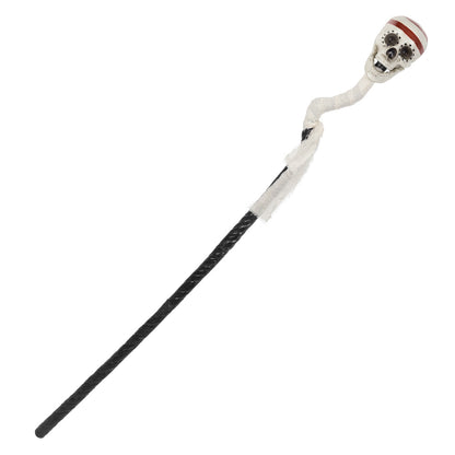 Bâton de Vaudou avec Crâne - Accessoire Halloween Zombie