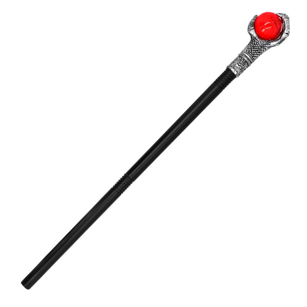 Déguisement Vampire Luxe avec Canne Sceptre Rouge et Noir