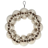 Couronne Crânes Halloween - Décoration Macabre Suspendue