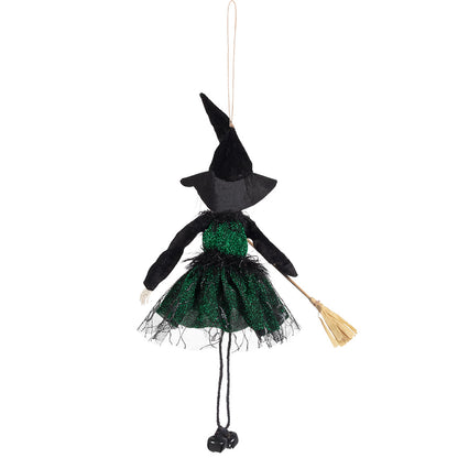 Sorcière Suspendue Halloween - Décoration Volante 3 Couleurs