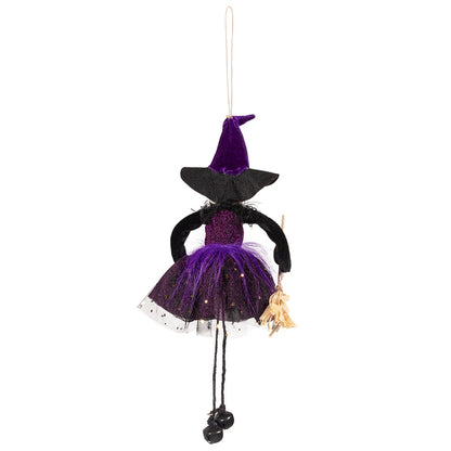 Sorcière Suspendue Halloween - Décoration Volante 3 Couleurs
