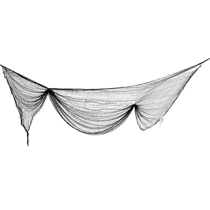 Filet de Pêche Noir Décoration 1,8 x 0,75 m - Ambiance Pirate
