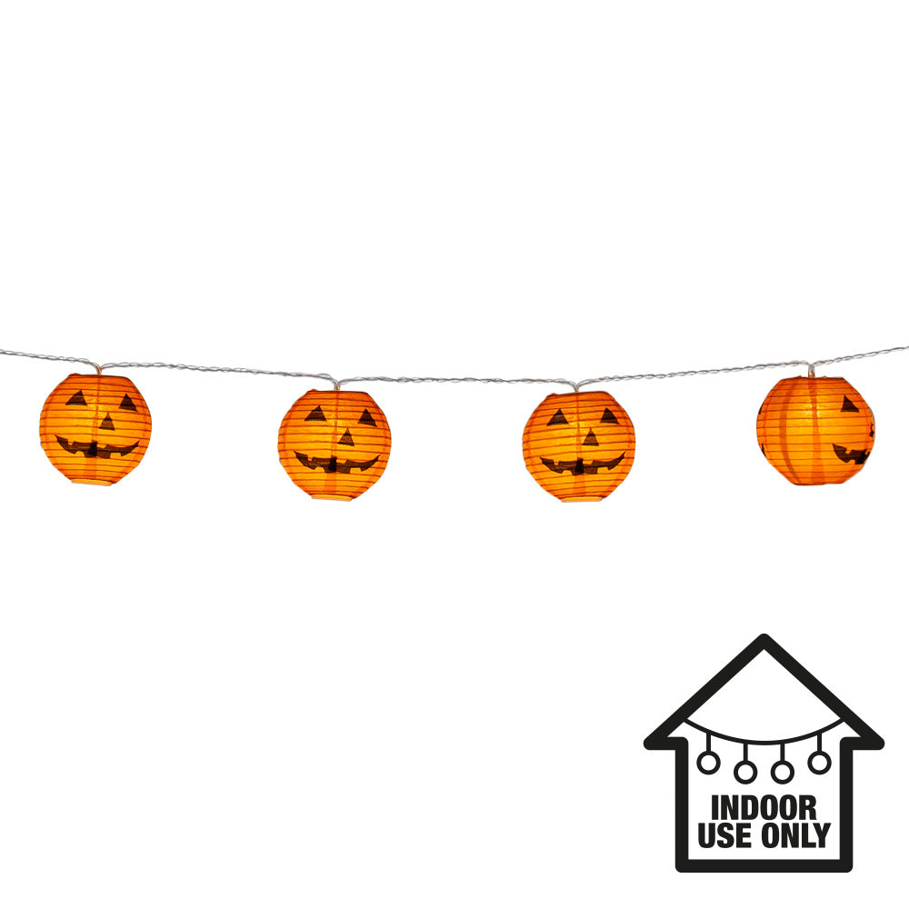 Guirlande Lanternes Citrouilles LED Halloween Intérieur