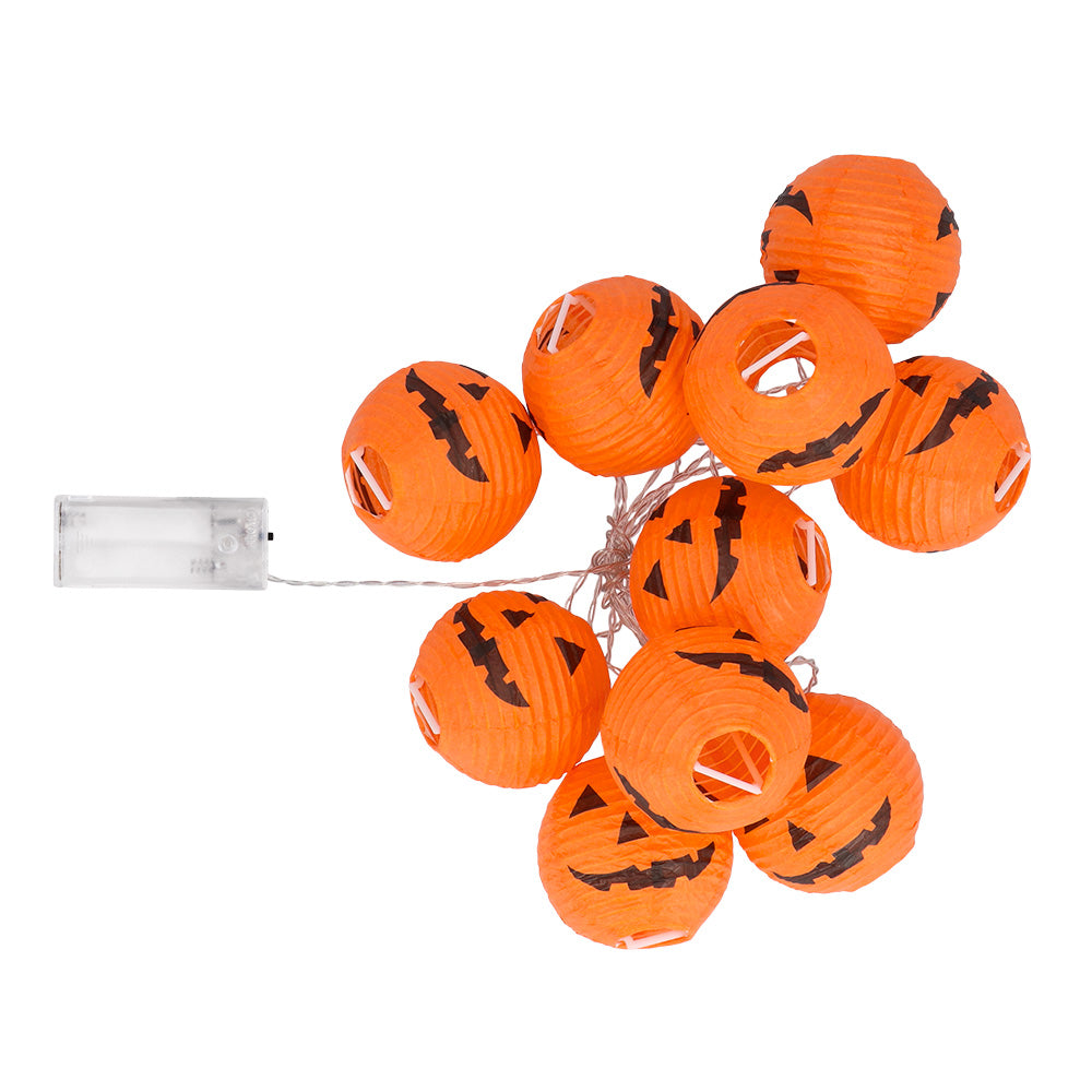 Guirlande Lanternes Citrouilles LED Halloween Intérieur