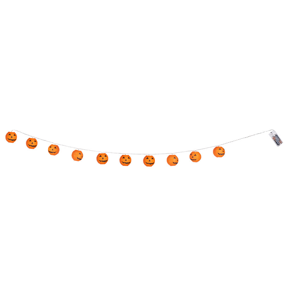 Guirlande Lanternes Citrouilles LED Halloween Intérieur