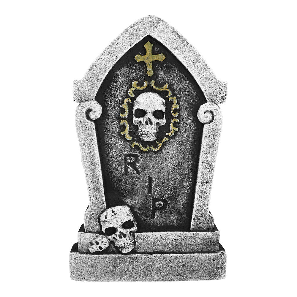 Déco Halloween Cimetière Complet - 3 Tombes + Accessoires