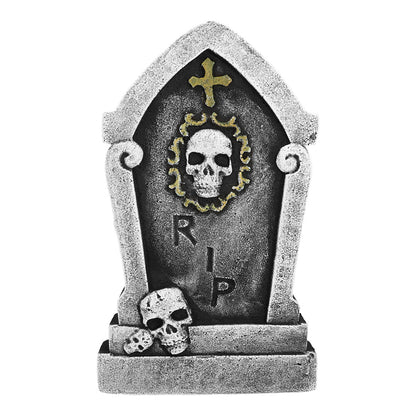Déco Halloween Cimetière Complet - 3 Tombes + Accessoires
