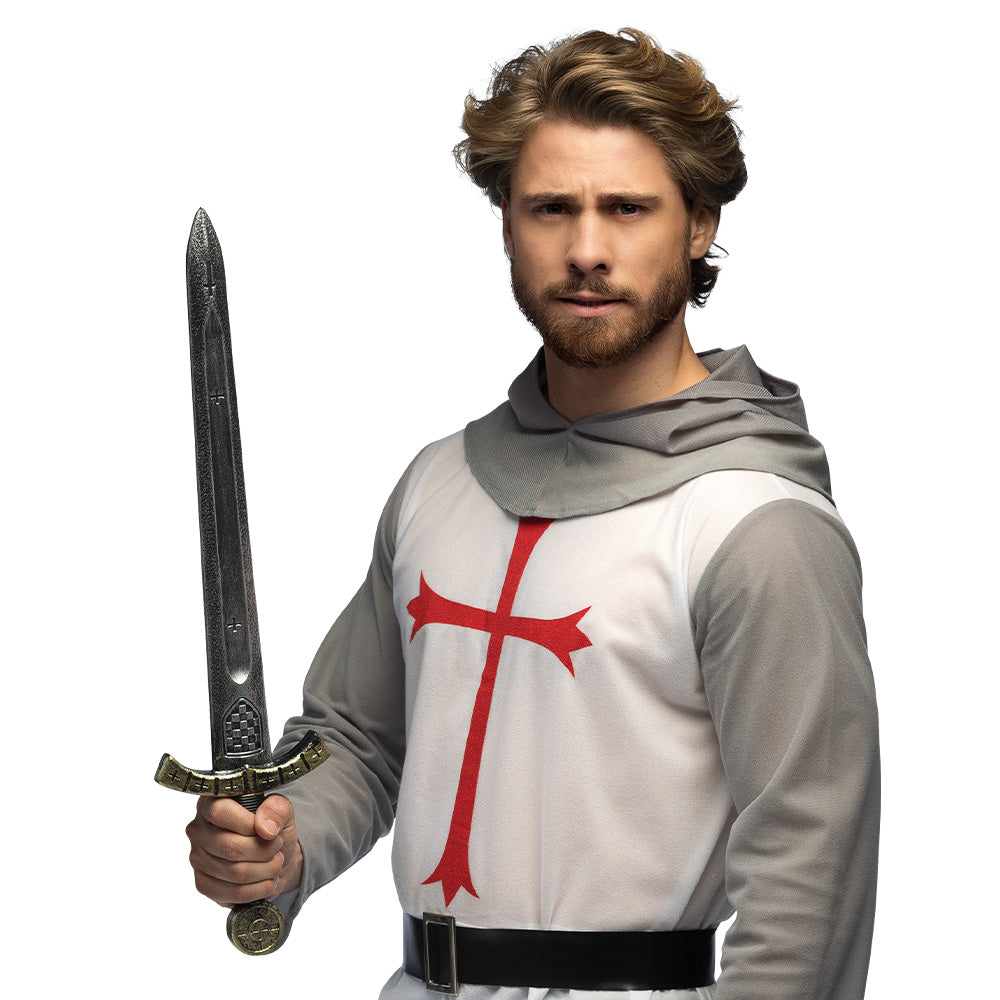 Costume Croisé Medieval avec Épée - Tunique et Accessoires