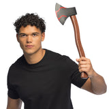 Hache Halloween Noire et Rouge 49 cm - Accessoire Déguisement