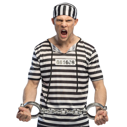 Menottes Chaîne Prisonnier 76 cm - Accessoire Déguisement
