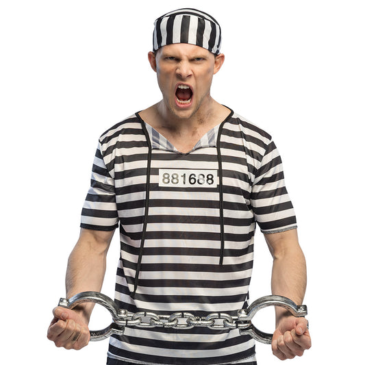 Menottes Chaîne Prisonnier 76 cm - Accessoire Déguisement