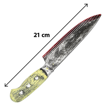 Couteau de Zombie Sanglant 21cm - Accessoire Halloween Effrayant